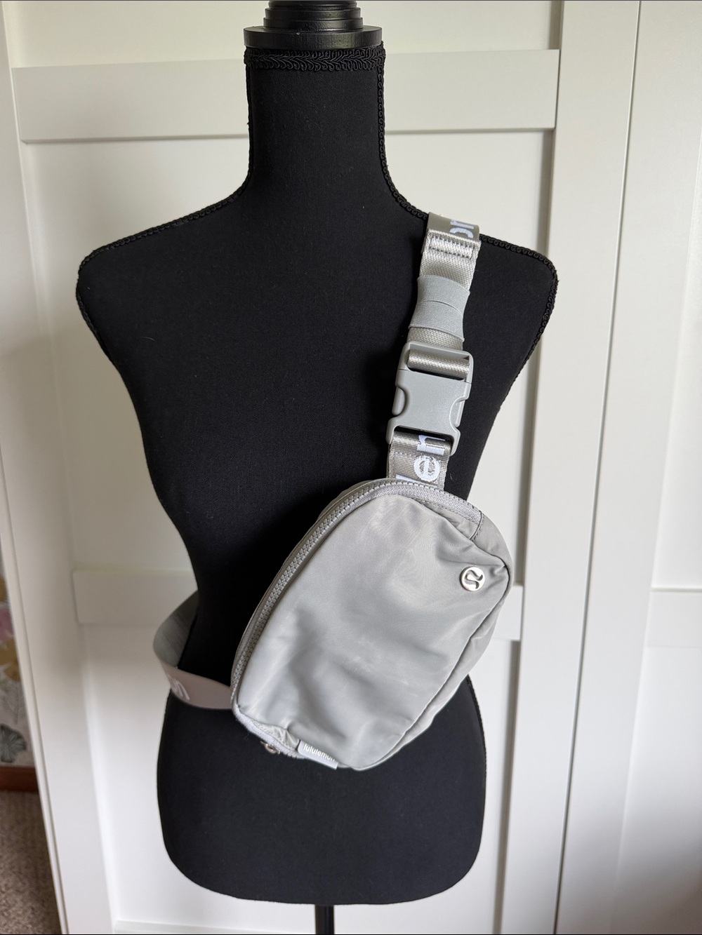 lululemon athletica Light Gray Crossbody Sling Bag
